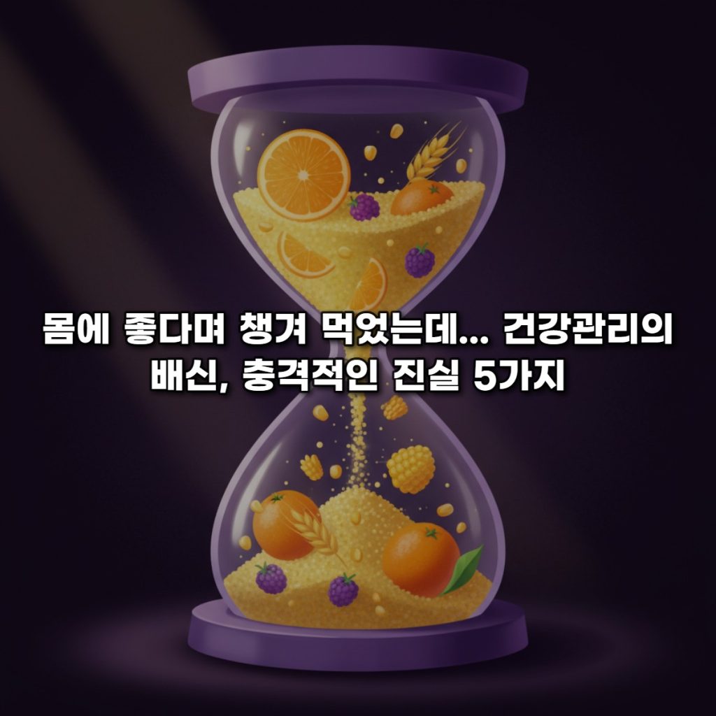 몸에 좋다며 챙겨 먹었는데/건강관리의 배신, 충격적인 진실 5가지