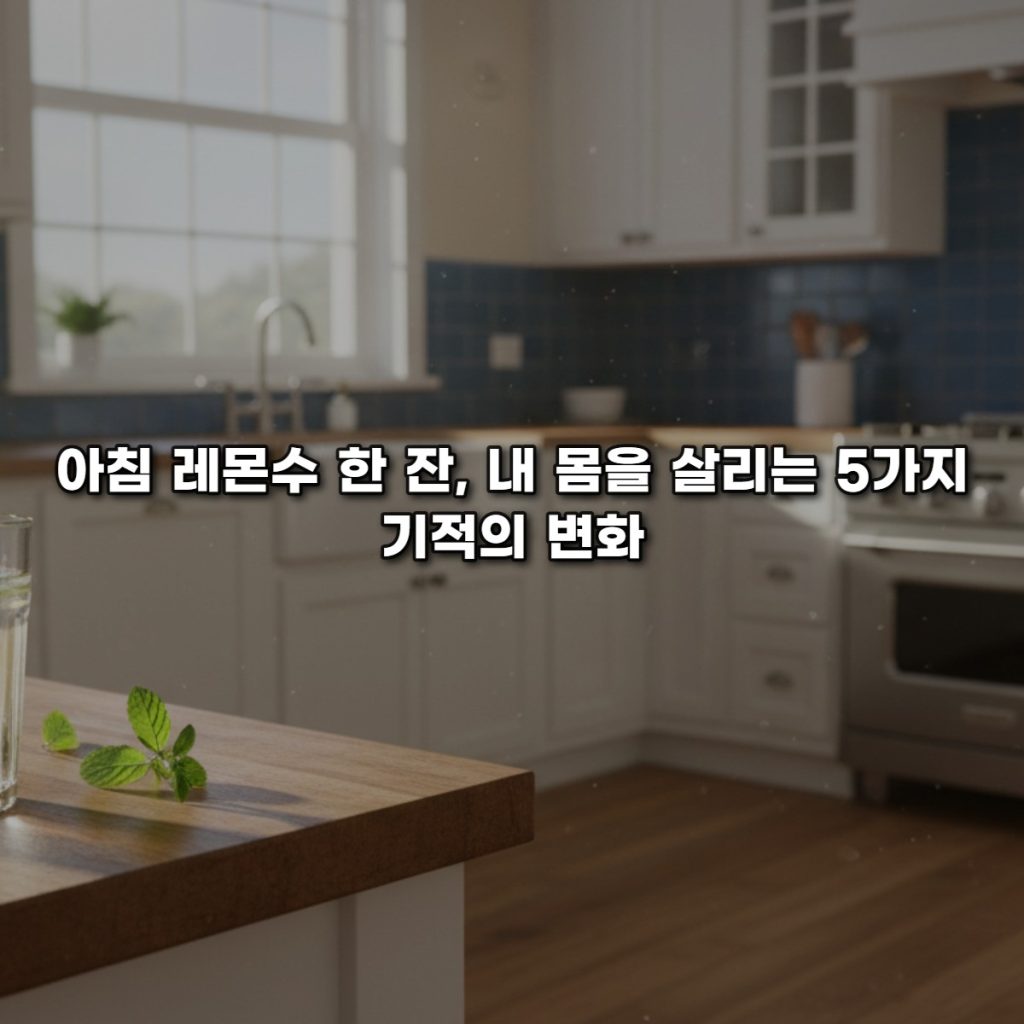 아침 레몬수 한 잔, 내 몸을 살리는 5가지 기적의 변화