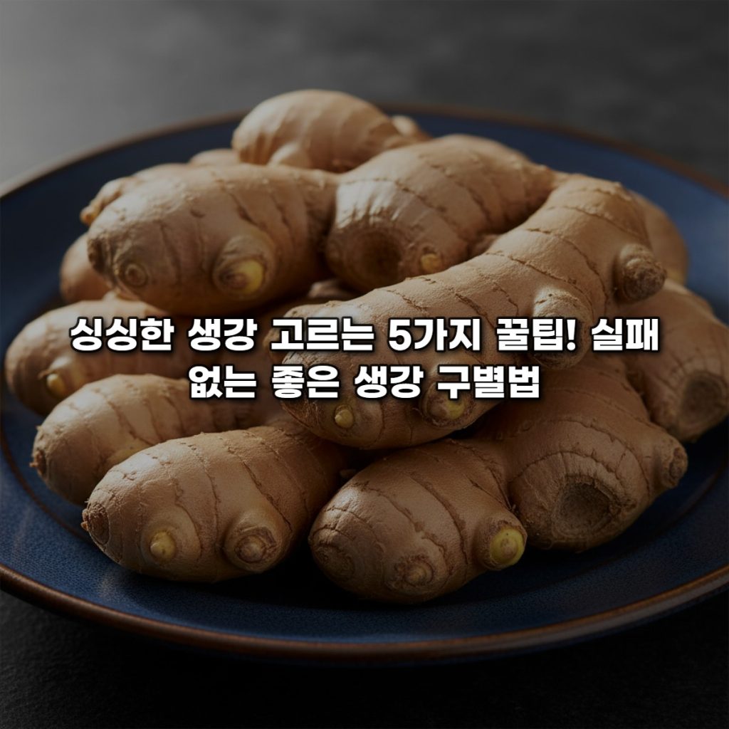 싱싱한 생강 고르는 5가지 꿀팁! 실패 없는 좋은 생강 구별법