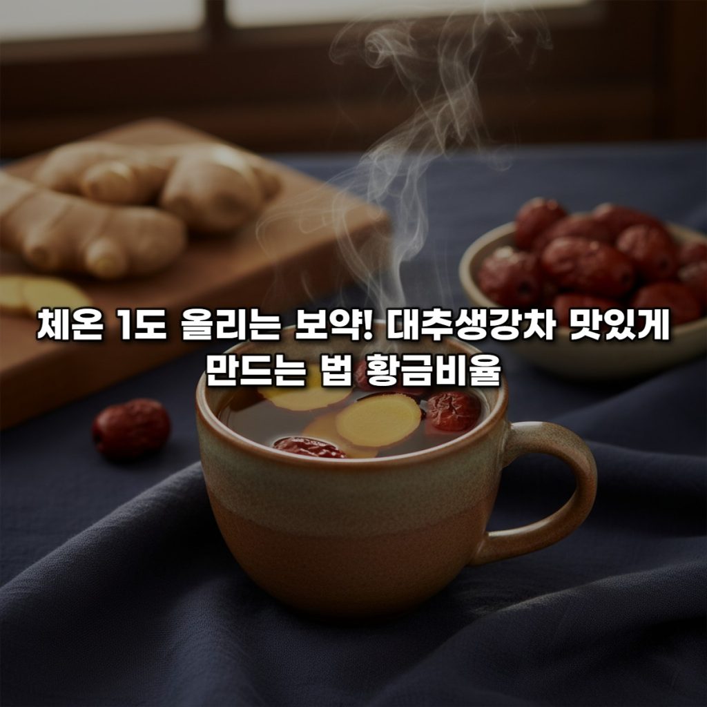 체온 1도의 기적: 몸을 따뜻하게 만드는 마법, 대추생강차의 힘