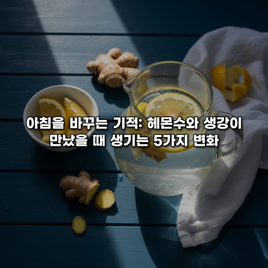 아침을 바꾸는 기적: 헤몬수와 생강이 만났을 때 생기는 5가지 변화