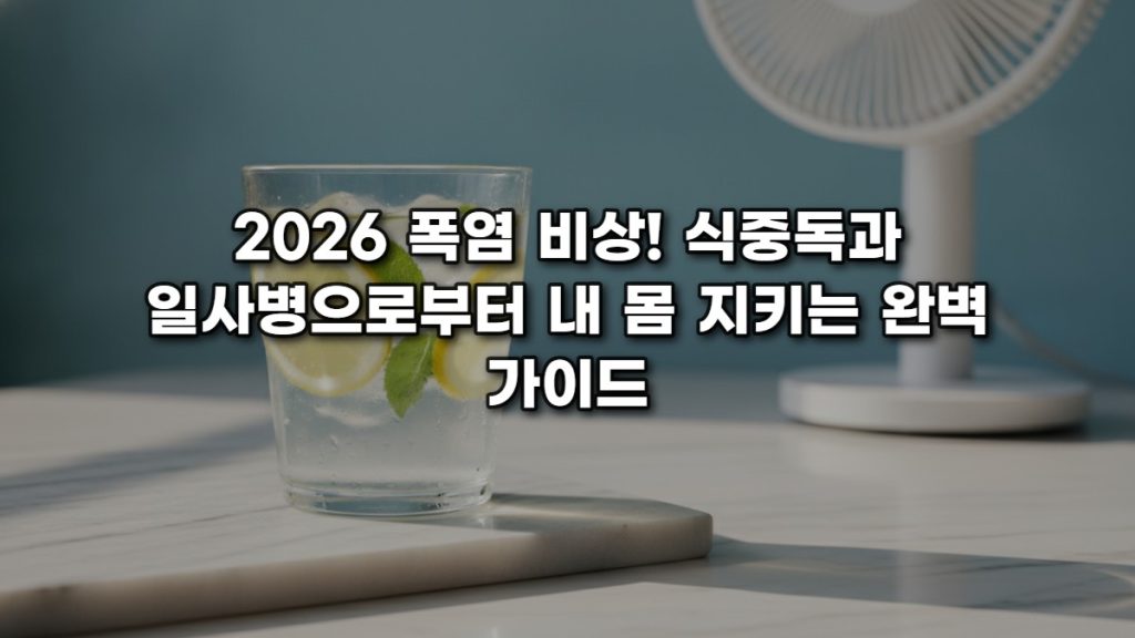 폭염 속 내 몸 지키는 법! 식중독과 일사병 예방의 모든 것