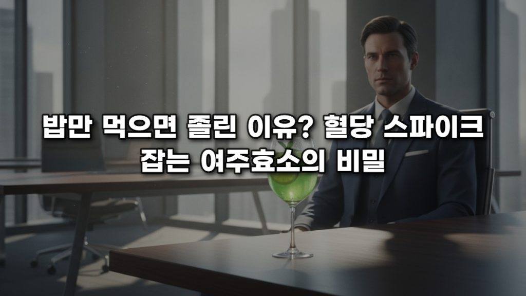 밥만 먹으면 졸린 이유? 혈당 스파이크 잡는 여주효소의 비밀