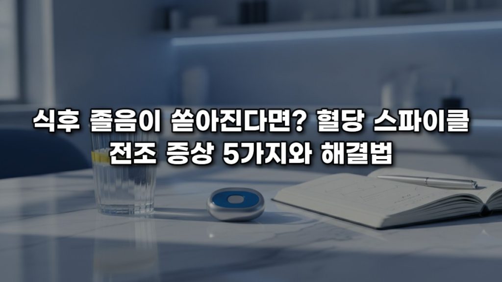 식후 졸음이 쏟아진다면? 혈당 스파이클 전조 증상 5가지와 해결법
