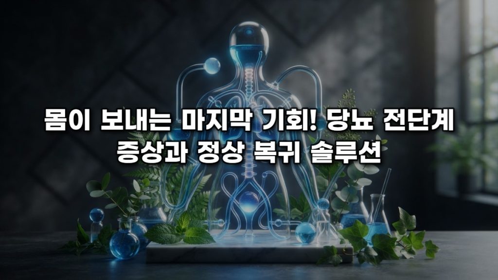 몸이 보내는 마지막 기회! 당뇨 전단계 증상과 정상 복귀 솔루션