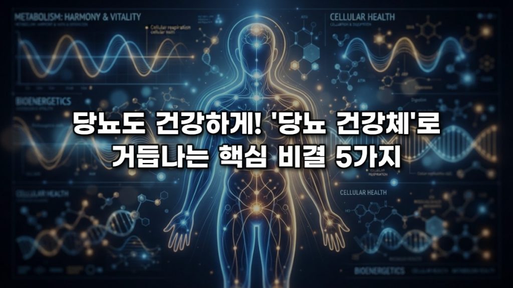 당뇨도 건강하게! ‘당뇨 건강체’로 거듭나는 핵심 비결 5가지