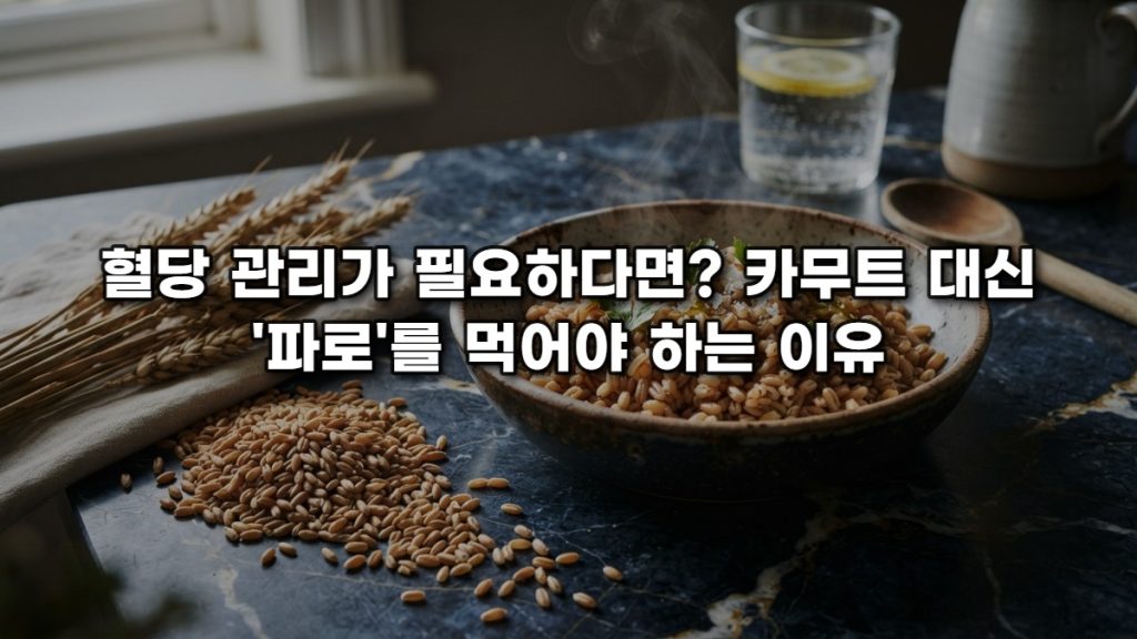 당뇨에 좋은 잡곡 파로 vs 카무트 영양 성분 및 GI 지수 완벽 비교