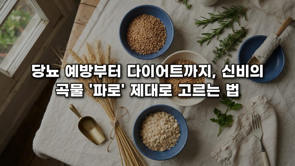 당뇨 예방부터 다이어트까지, 신비의 곡물 ‘파로’ 제대로 고르는 법