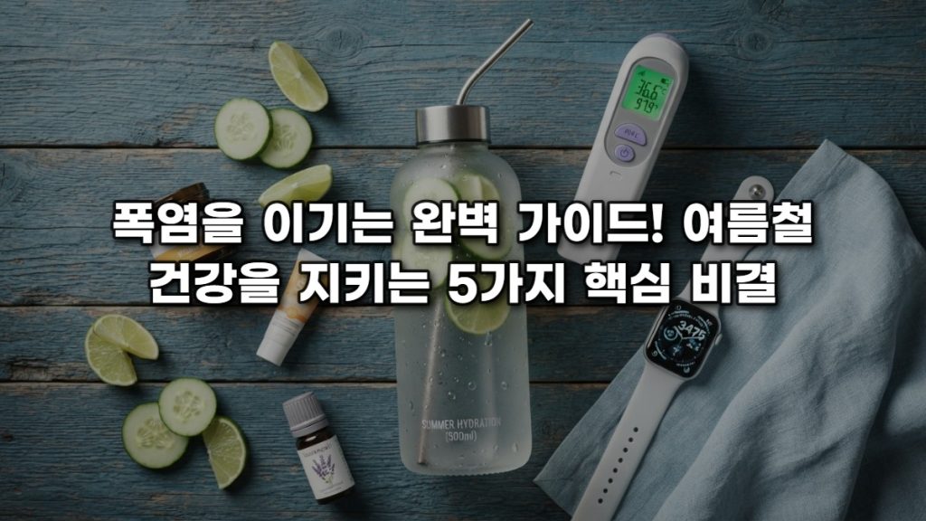 폭염을 이기는 완벽 가이드! 여름철 건강을 지키는 5가지 핵심 비결