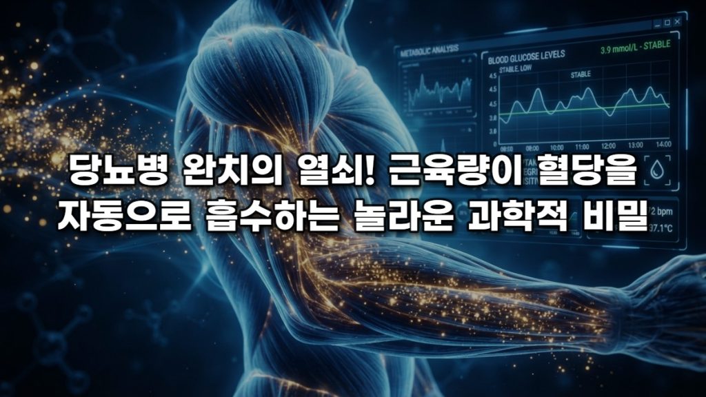당뇨병 완치의 열쇠! 근육량이 혈당을 자동으로 흡수하는 놀라운 과학적 비밀