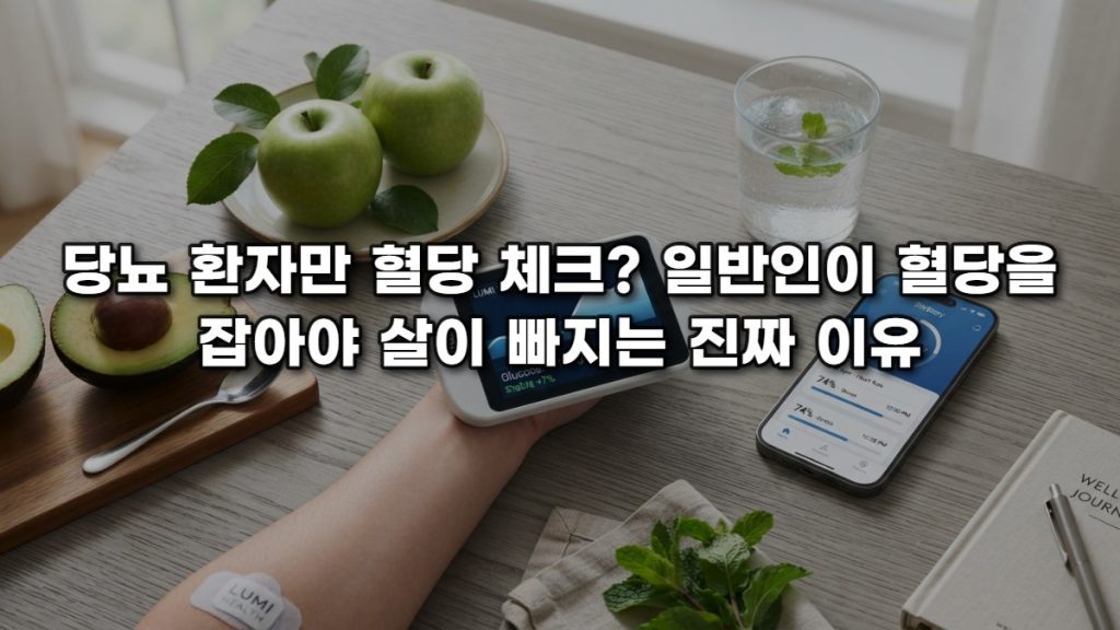 당뇨 환자만 혈당 체크? 일반인이 혈당을 잡아야 살이 빠지는 진짜 이유