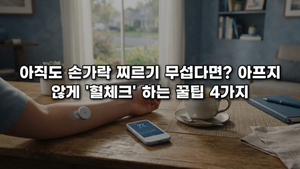 아직도 손가락 찌르기 무섭다면? 아프지 않게 ‘혈체크’ 하는 꿀팁 4가지