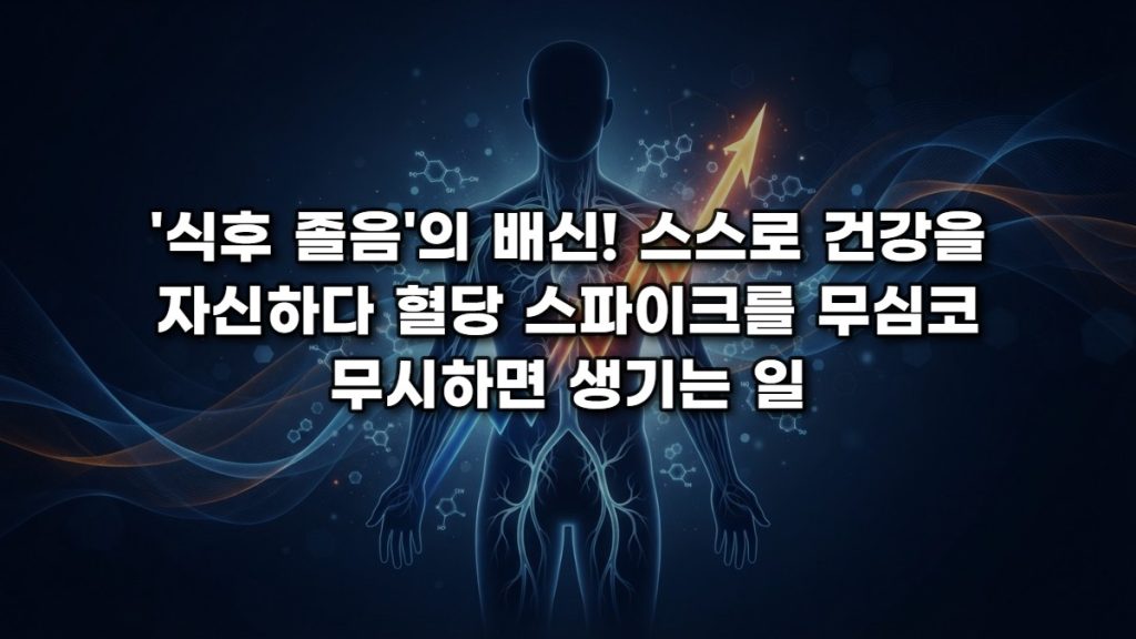 ‘식후 졸음’의 배신! 스스로 건강을 자신하다 혈당 스파이크를 무심코 무시하면 생기는 일
