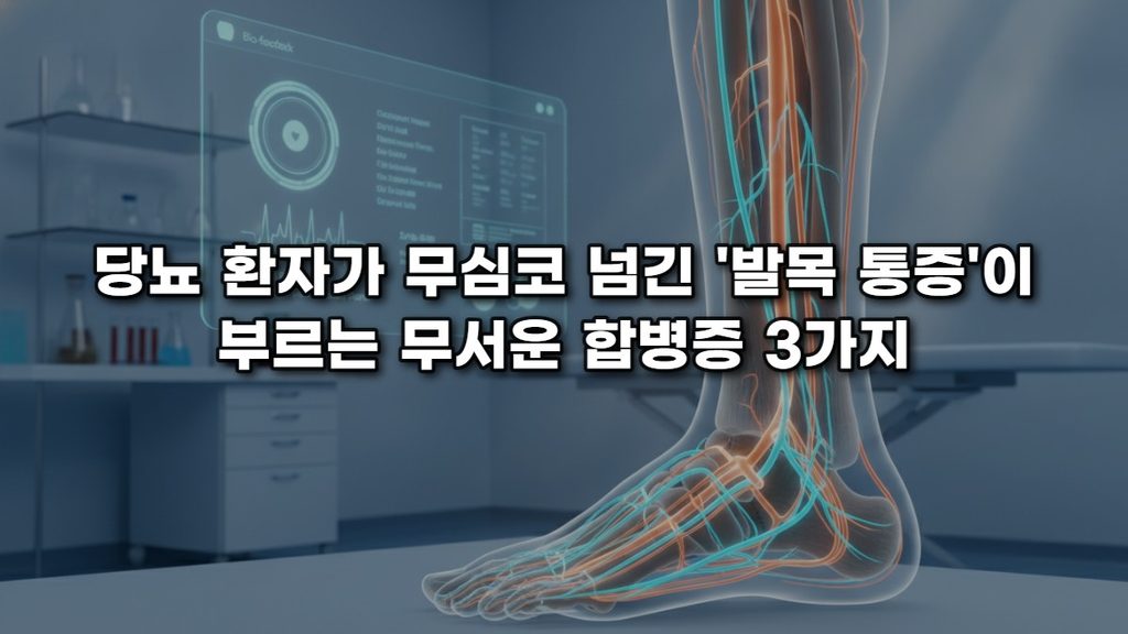 당뇨 환자가 무심코 넘긴 ‘발목 통증’이 부르는 무서운 합병증 3가지
