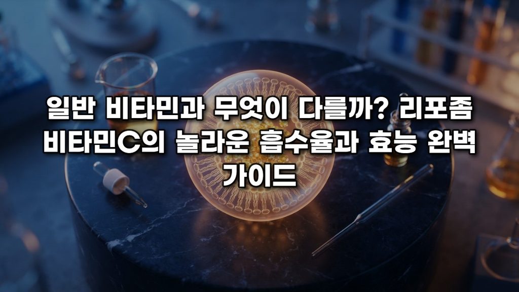 일반 비타민과 무엇이 다를까? 리포좀 비타민C의 놀라운 흡수율과 효능 완벽 가이드