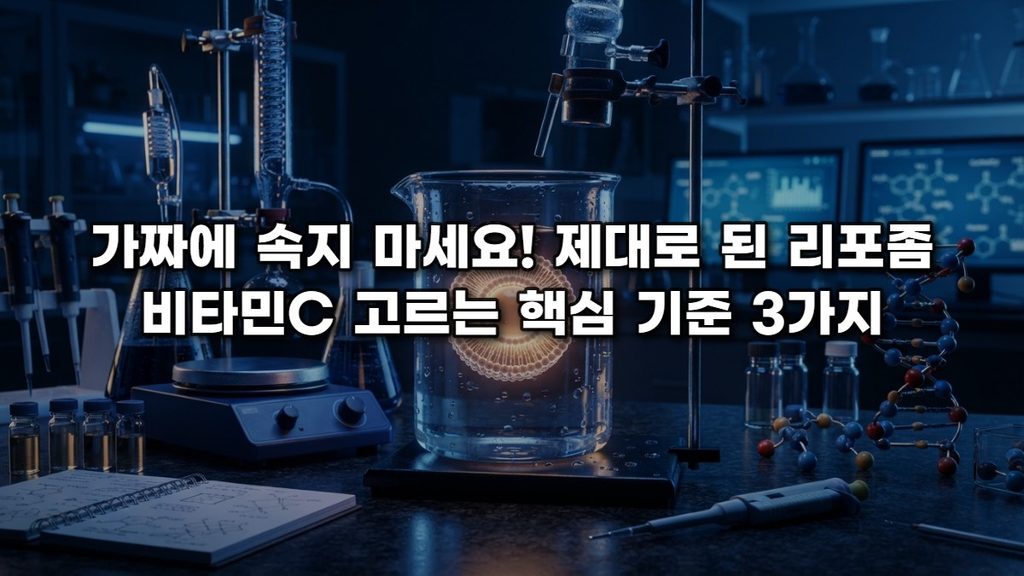 가짜에 속지 마세요! 제대로 된 리포좀 비타민C 고르는 핵심 기준 3가지