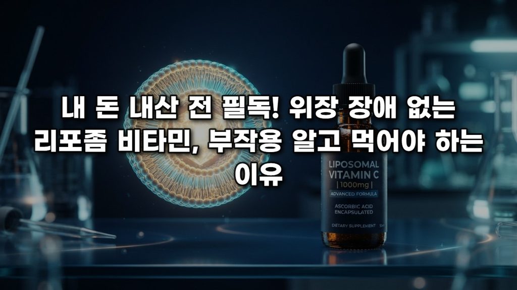 내 돈 내산 전 필독! 위장 장애 없는 리포좀 비타민, 부작용 알고 먹어야 하는 이유