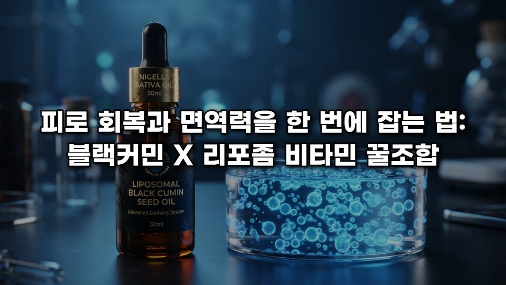 피로 회복과 면역력을 한 번에 잡는 법: 블랙커민 X 리포좀 비타민 꿀조합