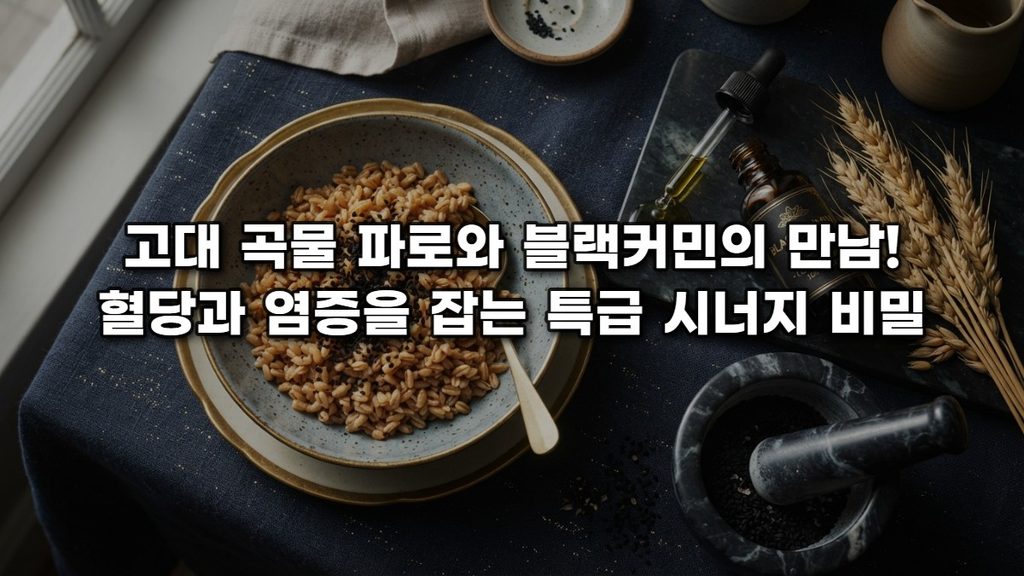 고대 곡물 파로와 블랙커민의 만남! 혈당과 염증을 잡는 특급 시너지 비밀